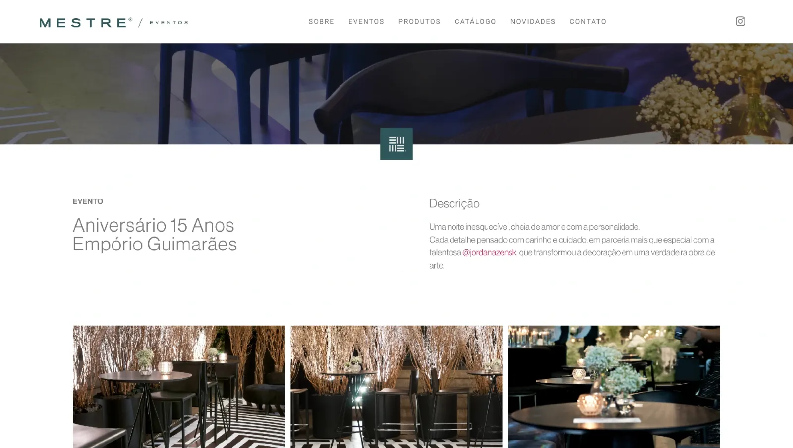 Detalhe do projeto Mestre Eventos — 6